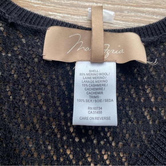 Max Azria Witchy Dark Romantic Sleeveless Cashmere Wool Silk Women’s Size Large - Picture 6 of 17